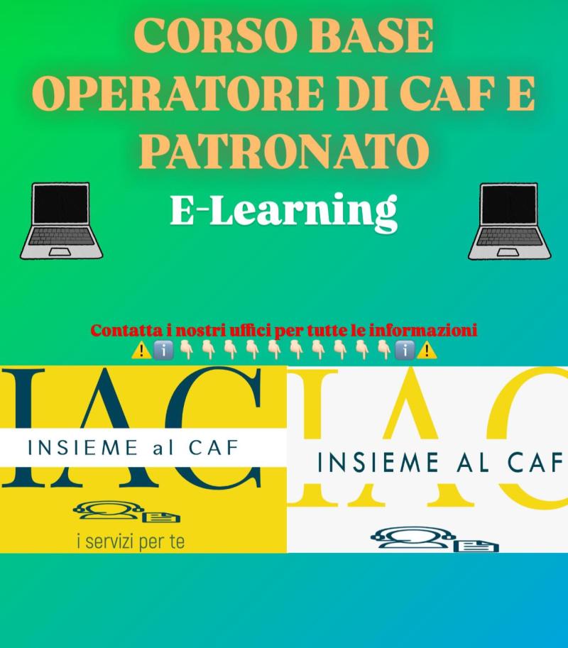 CORSO OPERATORE CAF E PATRONATO E-LEARNING 